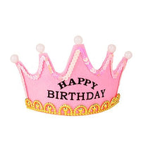 Coroncina Led Happy Birthday Giallo Rosa