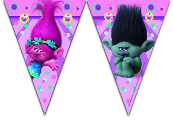 Festone Bandierina Trolls