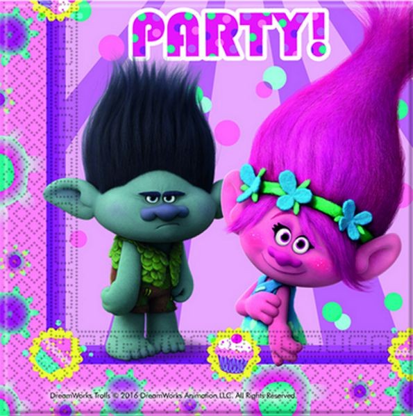 Tovaglioli di Carta Trolls (20 pz)