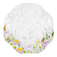 Piatti Grandi di Carta Bouquet Floreale (10 pz) 23 cm