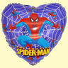 Palloncino Cuore Spiderman Viola Mylar