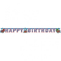Festone Happy Birthday Trenino Thomas Cartoncino 15 cm Multicolor
