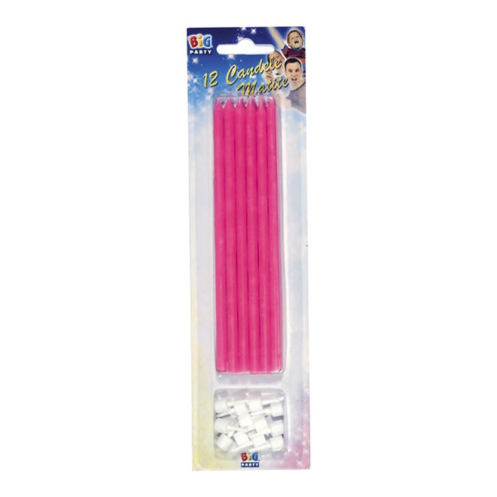 Candeline Matita Fucsia (12 pz)