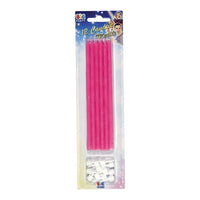 Candeline Matita Fucsia (12 pz) 15 cm