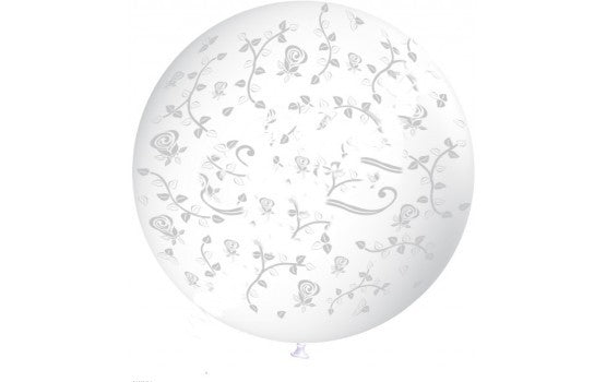 Palloncino in Lattice 22" Trasparente con Motivi