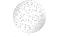 Palloncino in Lattice 22" Trasparente con Motivi 56 cm