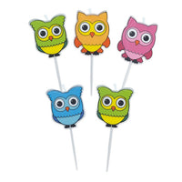 Candeline Picks Gufetti (5 pz) 8 cm