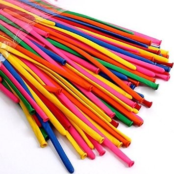 Palloncini in Lattice Modellabili LUX Multicolor (50pz)