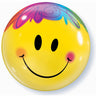 Palloncino Mylar Bubble Smile da 22" 56 cm Trasparente