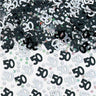 Confetti Decorativi Numero 50 Nero e Argento