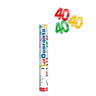 Spara Coriandoli Con Numeri Quaranta 30 cm Multicolor