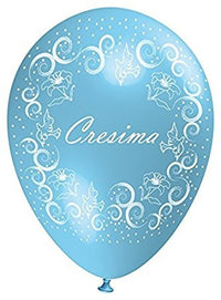 Palloncini in Lattice Cresima Celesti 30 cm