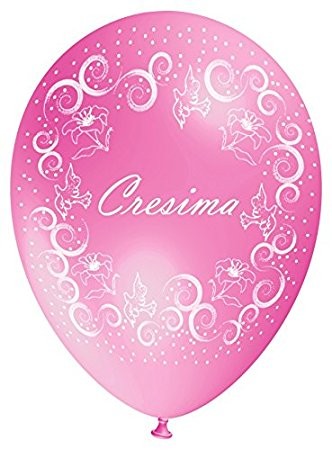 Palloncini in Lattice Cresima Rosa