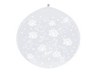 Pallone Gigante in Lattice Trasparente Con Rose (1 mt)