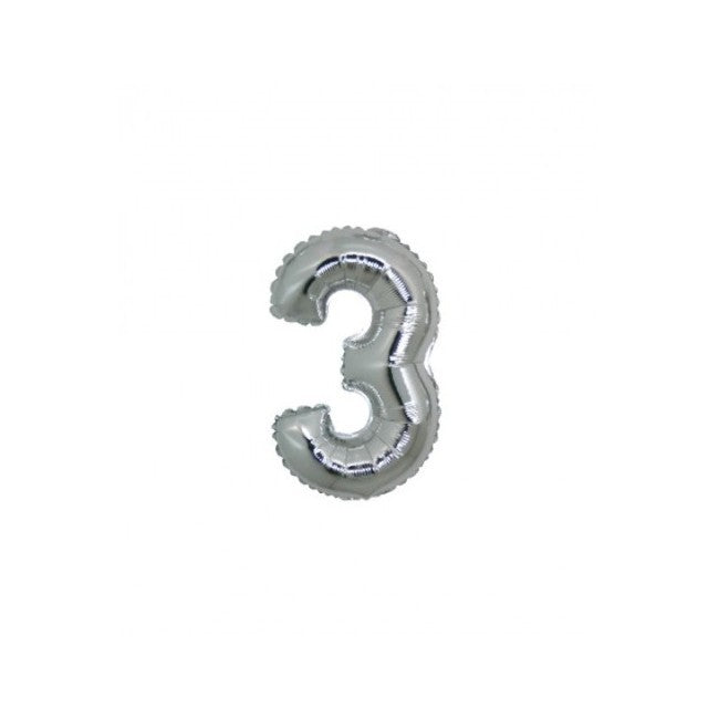 Micro Palloncino Numero 3 (17 cm)