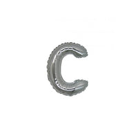 Micro Palloncino Lettera C (17 cm - 5pz) Mylar Argento