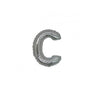 Micro Palloncino Lettera C (17 cm - 5pz) Mylar Argento