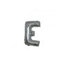 Micro Palloncino Lettera E (17 cm - 5pz) Mylar Argento