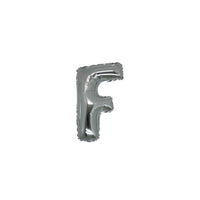 Micro Palloncino Lettera F (17 cm - 5pz) Mylar Argento