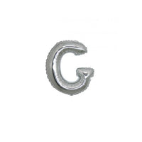 Micro Palloncino Lettera G (17 cm - 5pz) Mylar Argento