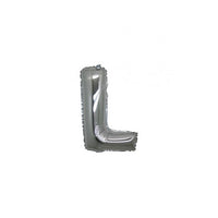 Micro Palloncino Lettera L (17 cm - 5pz) Mylar Argento