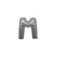 Micro Palloncino Lettera M (17 cm - 5pz) Mylar Argento