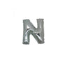 Micro Palloncino Lettera N (17 cm - 5pz) Mylar Argento