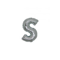 Micro Palloncino Lettera S (17 cm - 5pz) Mylar Argento