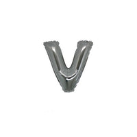 Micro Palloncino Lettera V (17 cm - 5pz) Mylar Argento