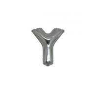 Micro Palloncino Lettera Y (17 cm - 5pz) Mylar Argento