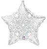 Palloncino Mylar Stella Argento 21" 53 cm