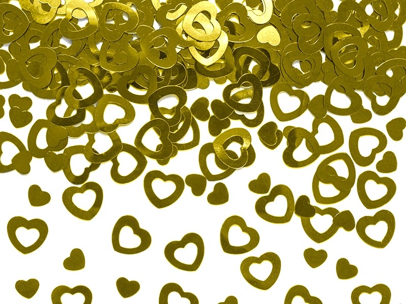 Confetti Decorativi Cuori Oro