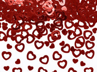 Confetti Decorativi Cuori Rossi Rosso