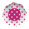 Piatti a Pois Fucsia 23 cm (10 pz) Carta