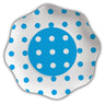 Piatti a Pois Celesti 23 cm (10 pz) Carta Celeste
