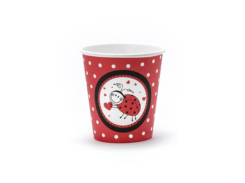 Bicchieri di Carta Coccinella da 200 ml (6 pz)