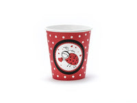 Bicchieri di Carta Coccinella da 200 ml (6 pz) Rosso