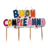 Candelina Picks Buon Compleanno Mix 9.7 cm Multicolor