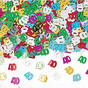 Confetti Decorativi Numero 40 Multicolor