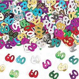 Confetti Decorativi Numero 60 Multicolor