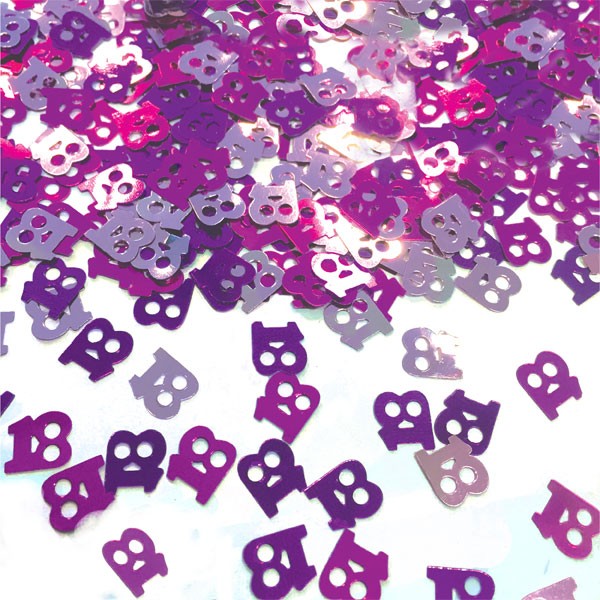 Confetti Decorativi Numero 18 Fucsia