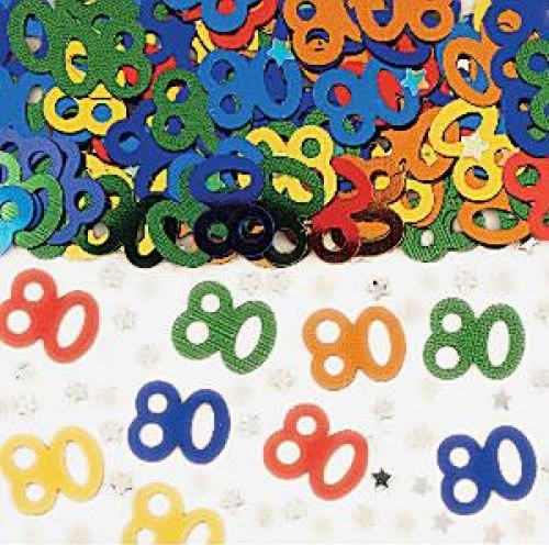 Confetti Decorativi Numero 80 Multicolor
