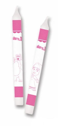 Candeline Masha e Orso (12 pz) Plastica
