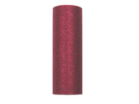 Tulle Glitterato 15 cm x 9m colore Bordeaux