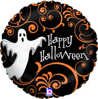 Mini Palloncino Tondo Happy Halloween Fantasmino Mylar 14 cm