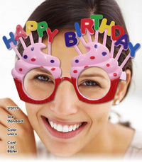 Occhiali Sweet Birthday Plastica 13 cm Multicolor Rosa