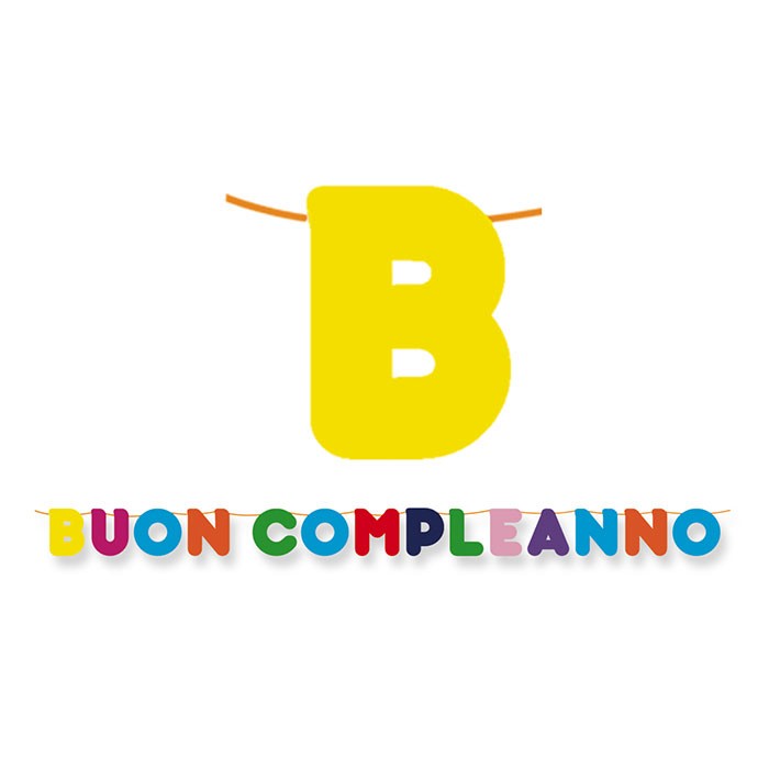 Festone Buon Compleanno Multicolor
