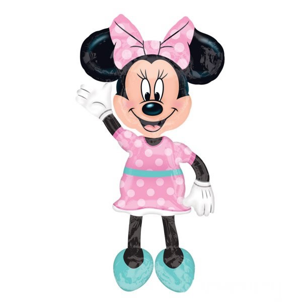 Palloncino Minnie AirWalkers Rosa a Pois (137cm)