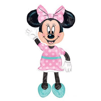 Palloncino Minnie AirWalkers Rosa a Pois (137cm) Mylar 96 cm