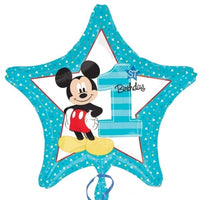 Palloncino Mickey Mouse Stella Primo Compleanno Mylar 43 cm